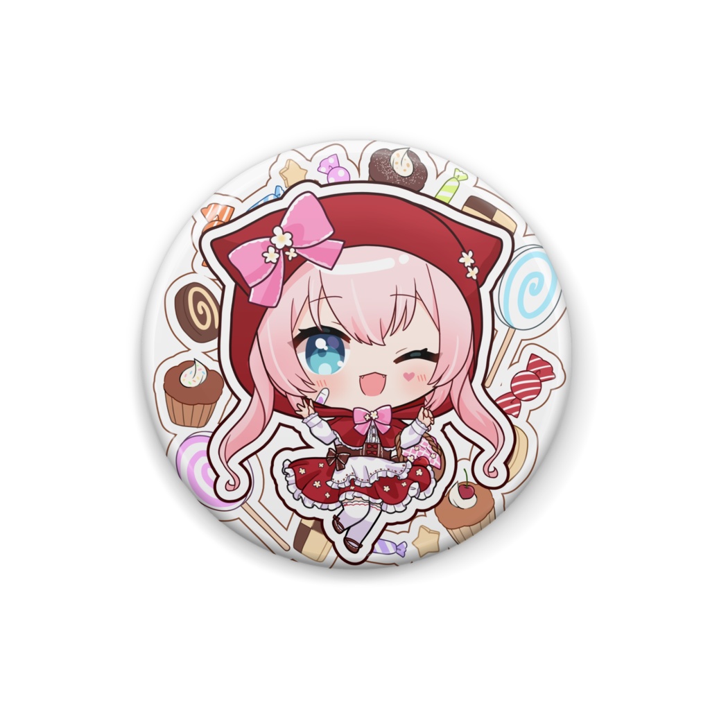 【柊ジュナ】ハロウィン缶バッジver.ウインク