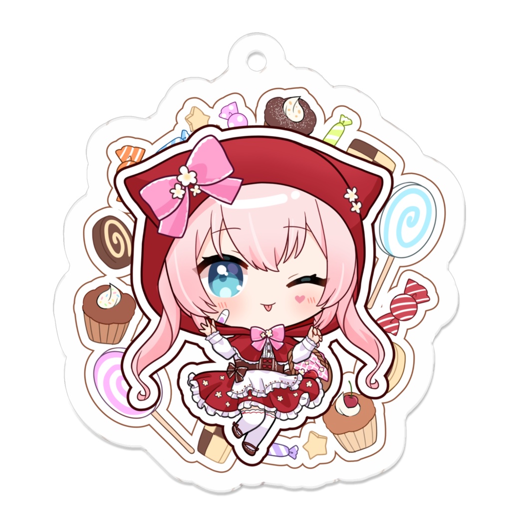 【柊ジュナ】ハロウィンアクキーver.ウインク舌ペロ