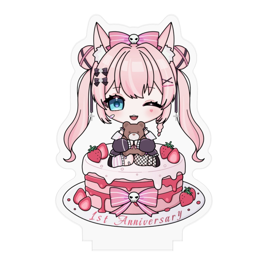 【柊ジュナ】1周年記念アクリルフィギュア デフォルメイラストver.