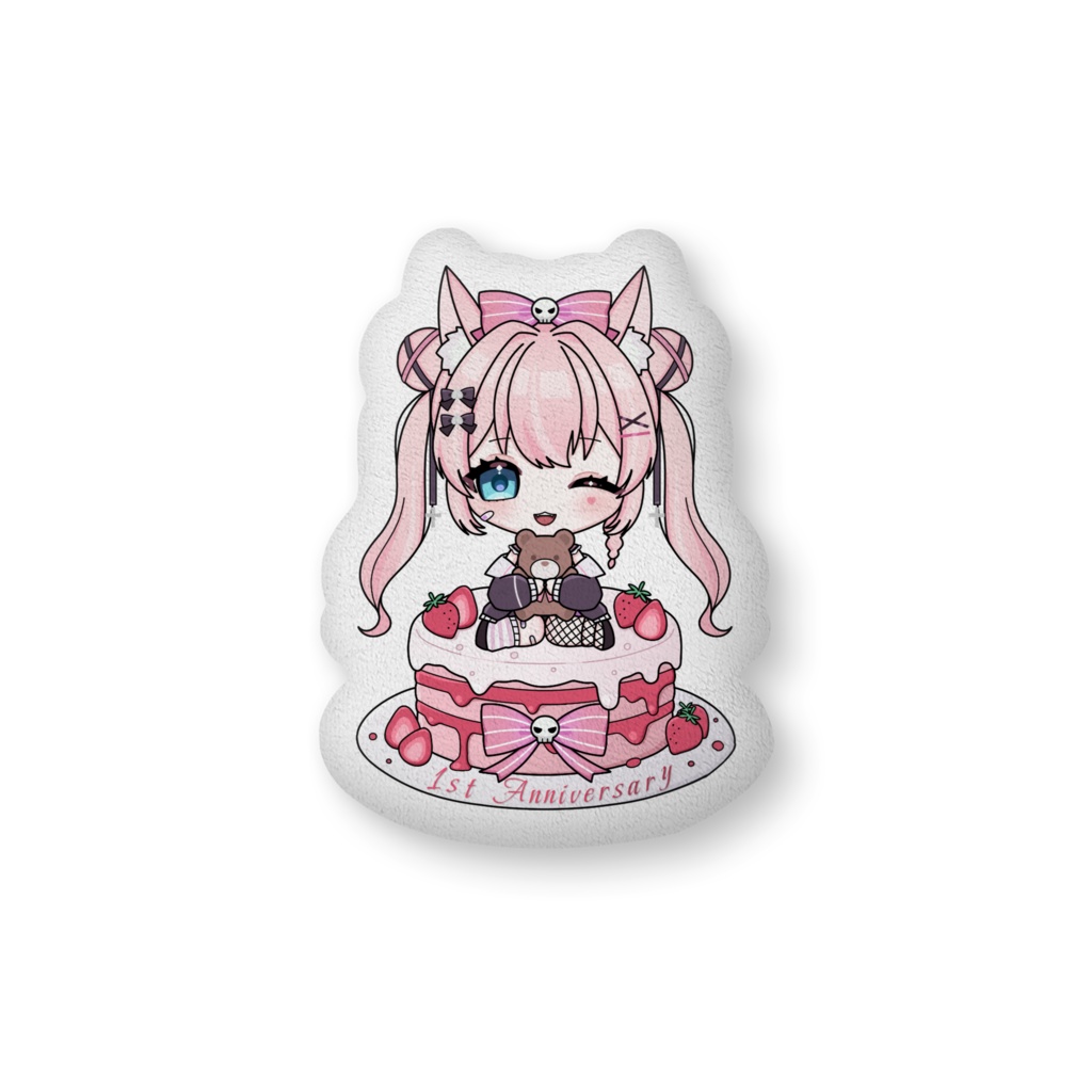 【柊ジュナ】1周年記念ふかふかクッション デフォルメイラストver.