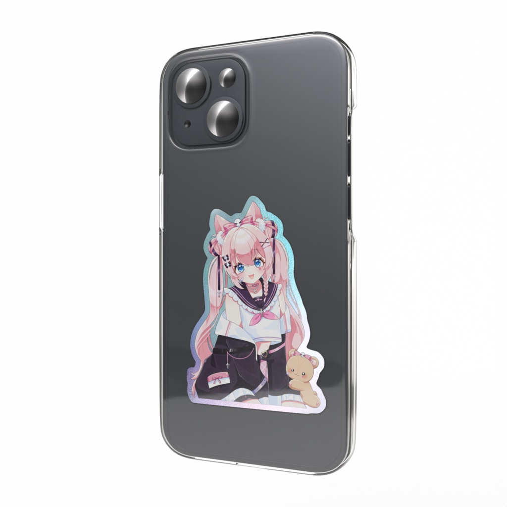 【柊ジュナ】2周年記念オーロラスマホステッカー