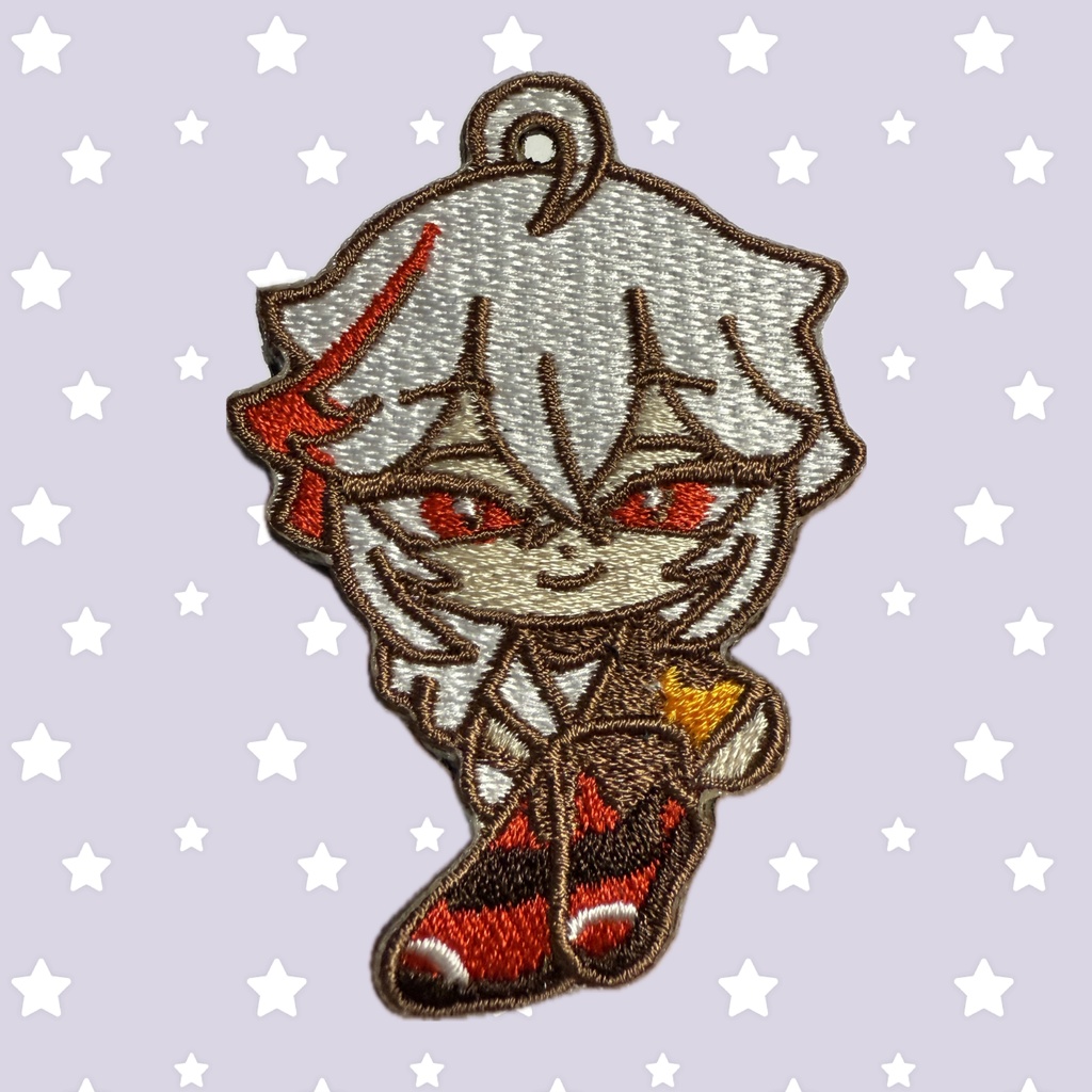 原神刺繍キーホルダー(稲妻)