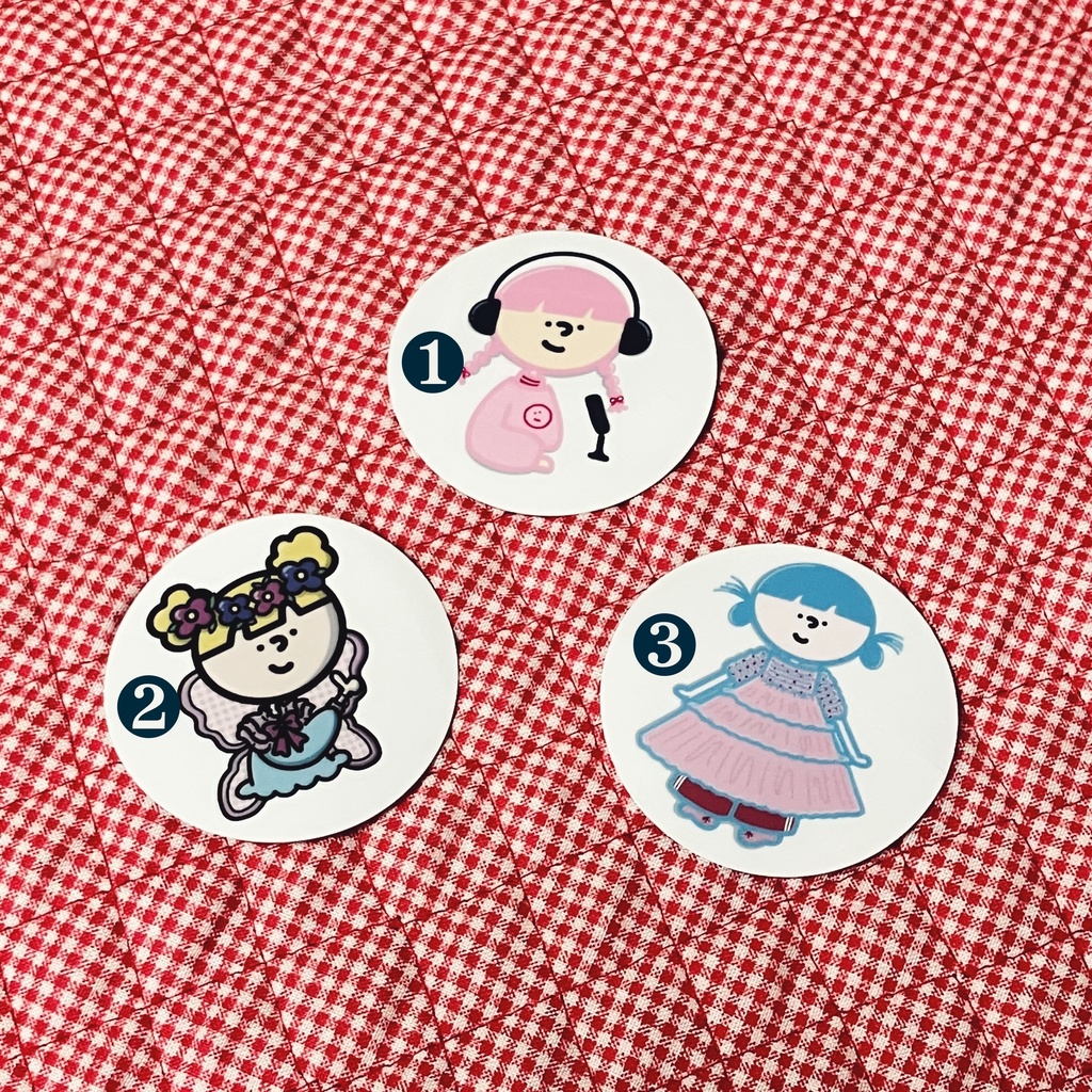 まるいステッカー