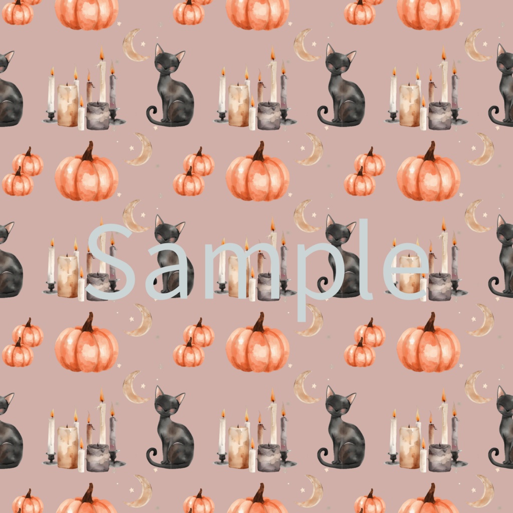 無料あり|ハロウィン デジタルペーパー 6枚セット|Halloween Digital Paper|背景素材・ デジタル手帳・壁紙・ラッピング|大人かわいい・くすみカラーろ