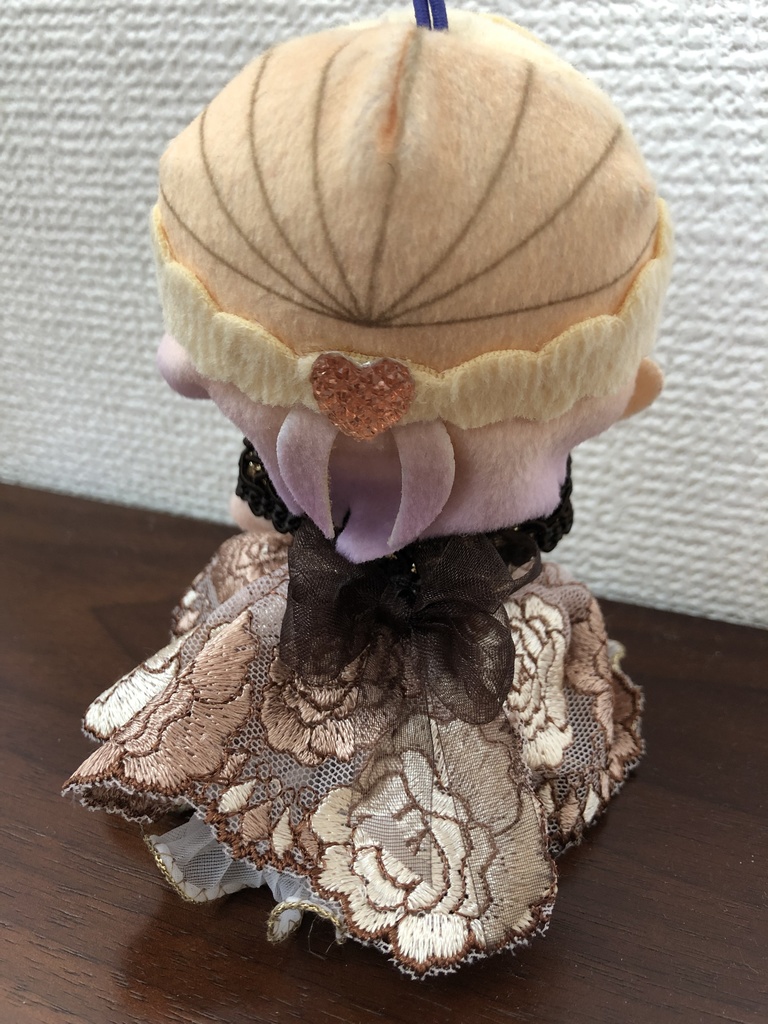 10cmぬい用ふわふわドレス(茶色)