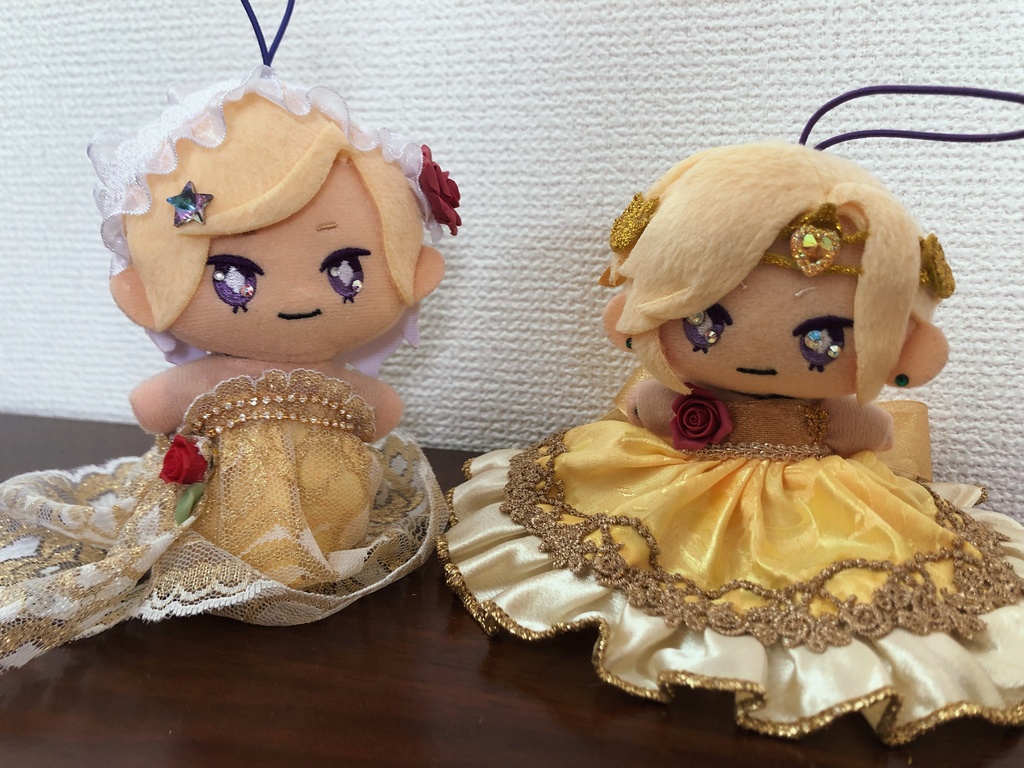 10cmぬい用 黄色ドレス