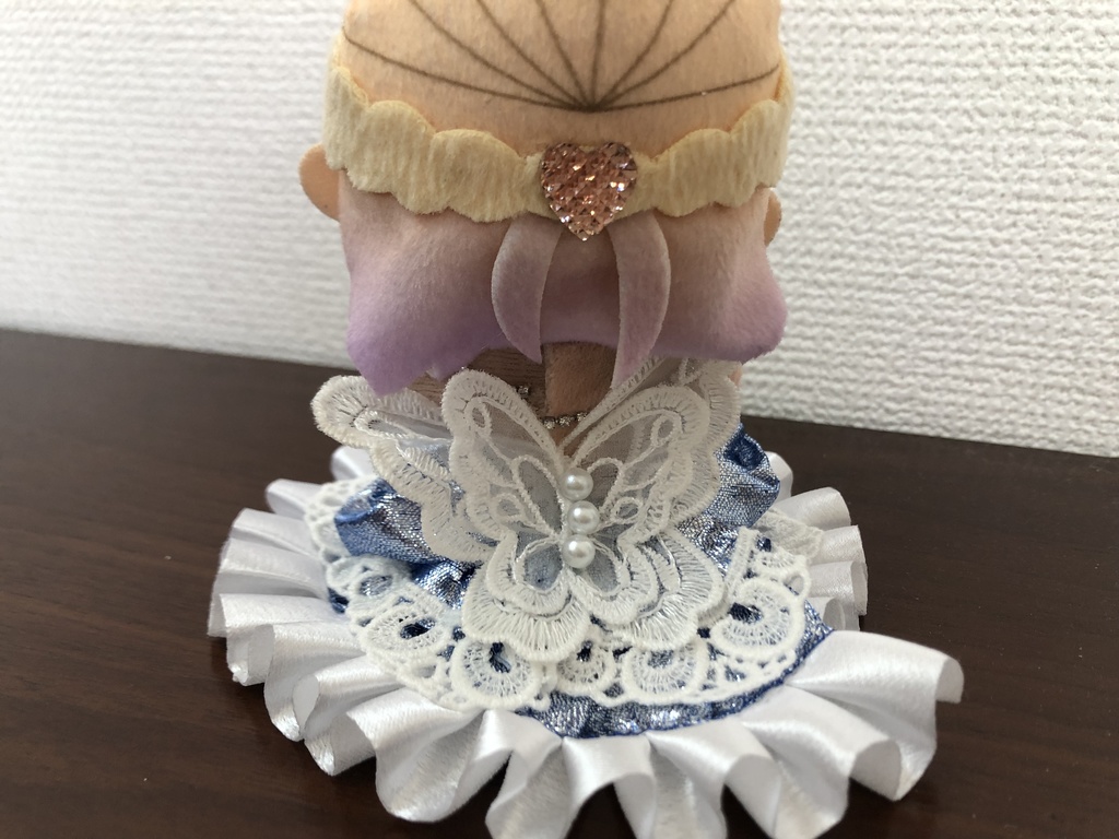 10cmぬい用 青色ドレス