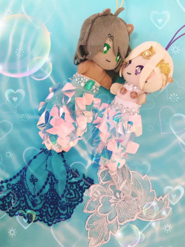 10cm用ぬい服 人魚用