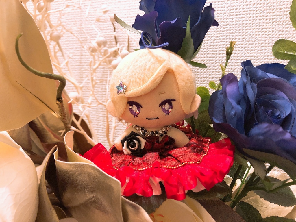 10cmぬい用 赤いドレス