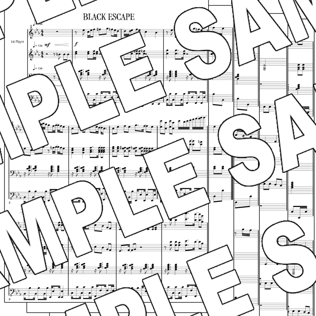 【楽譜】BLACK ESCAPEの楽譜と音源