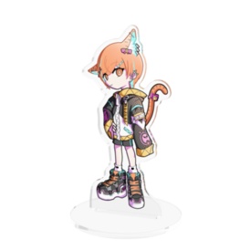 ねるそんの遊び場　トラ猫YUZUKIちゃんアクスタ(ライトモード)