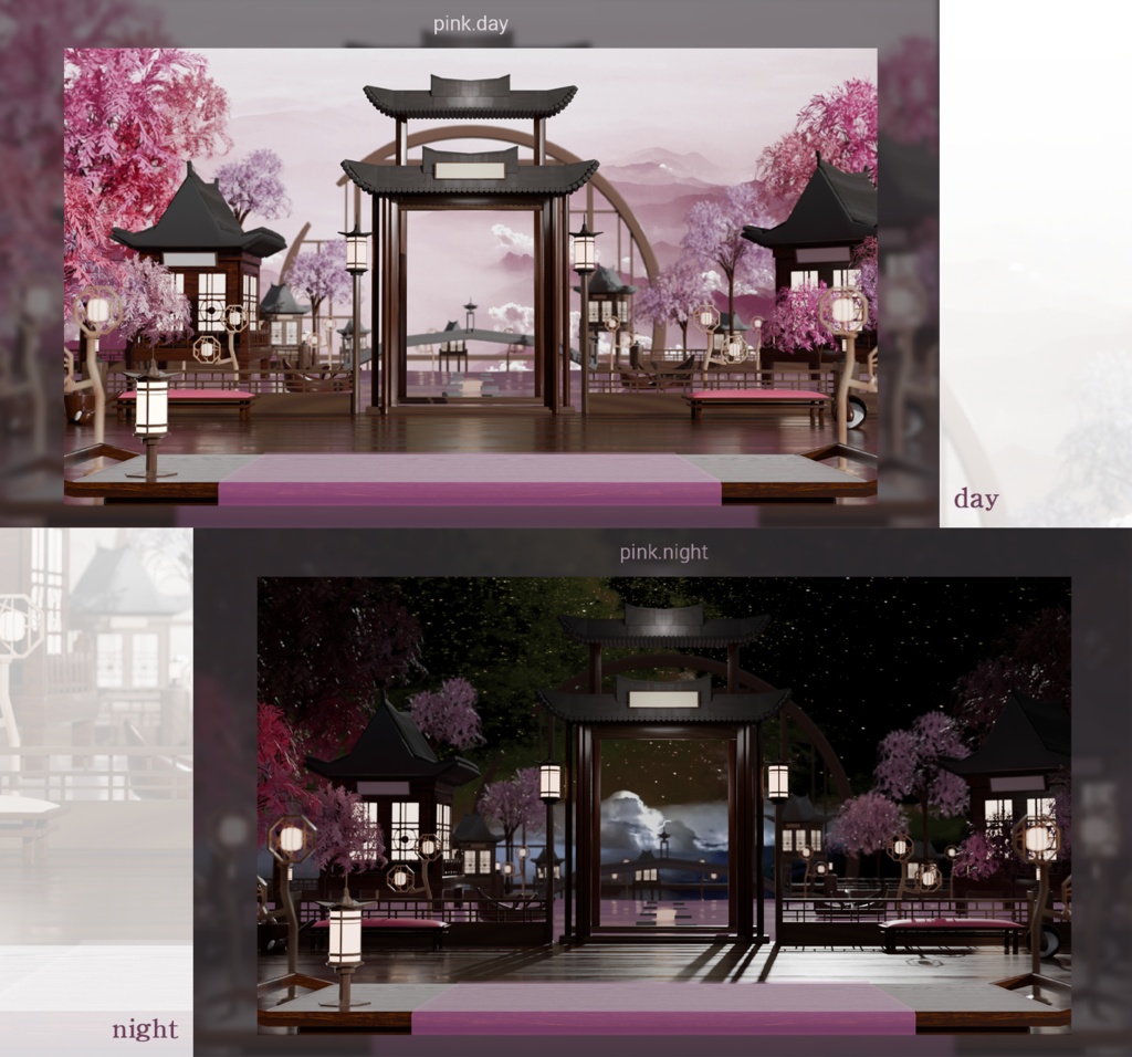 동양풍 배경 (New Year background) {Vtuber}