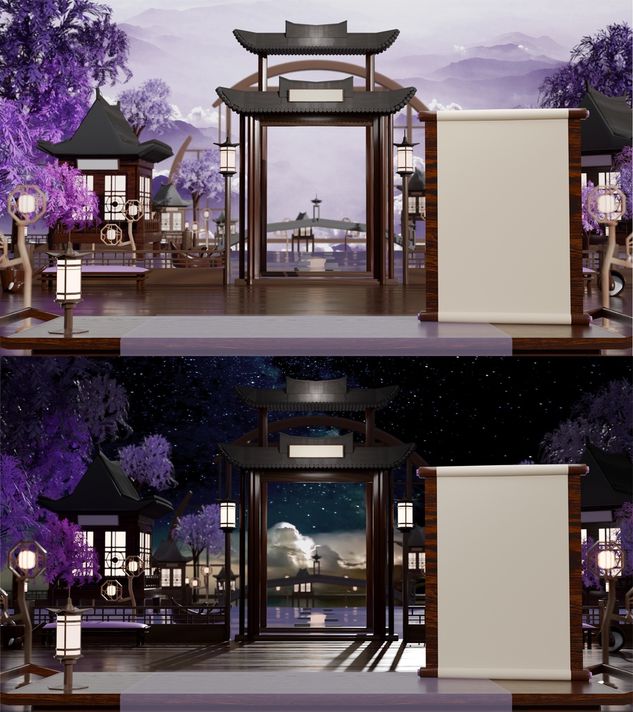 동양풍 배경 (New Year background) {Vtuber}