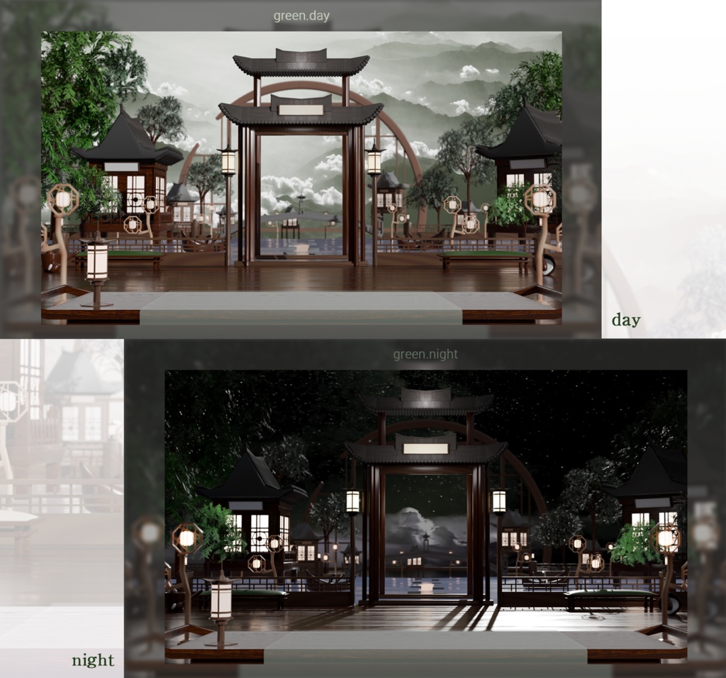 동양풍 배경 (New Year background) {Vtuber}