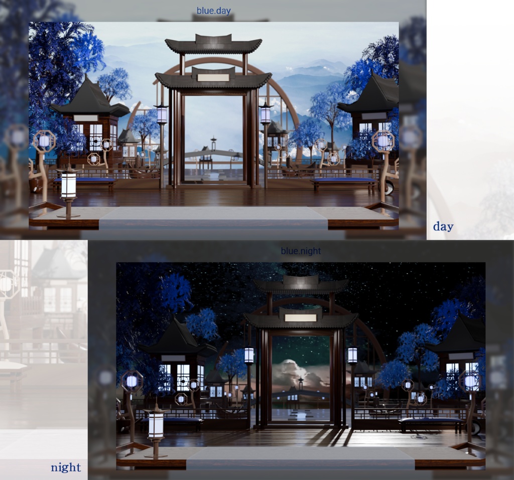 동양풍 배경 (New Year background) {Vtuber}