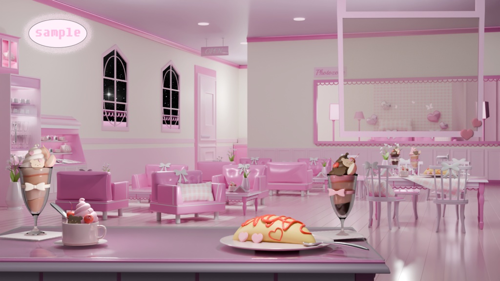 sweet maid cafe{vtuber}(image)