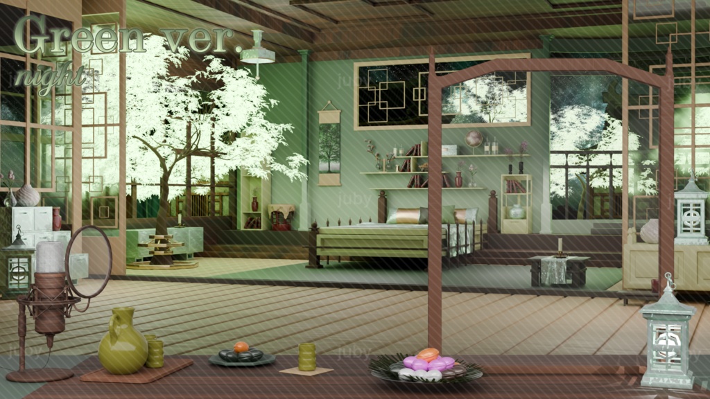 추석 한옥 배경