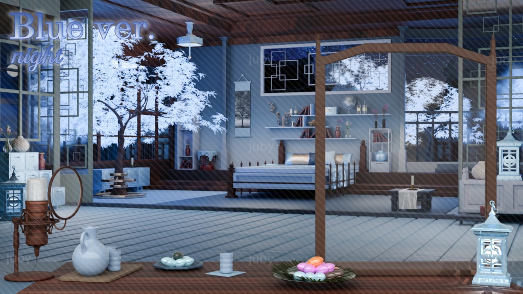 추석 한옥 배경