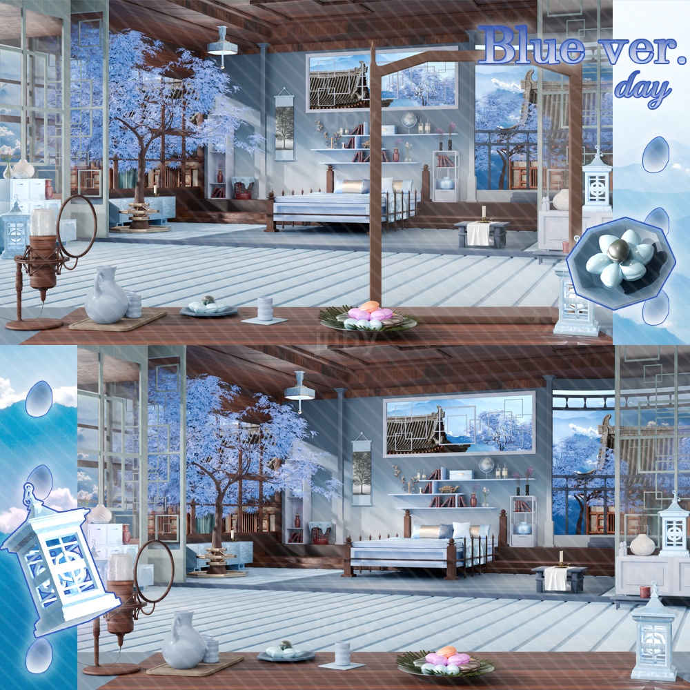 추석 한옥 배경