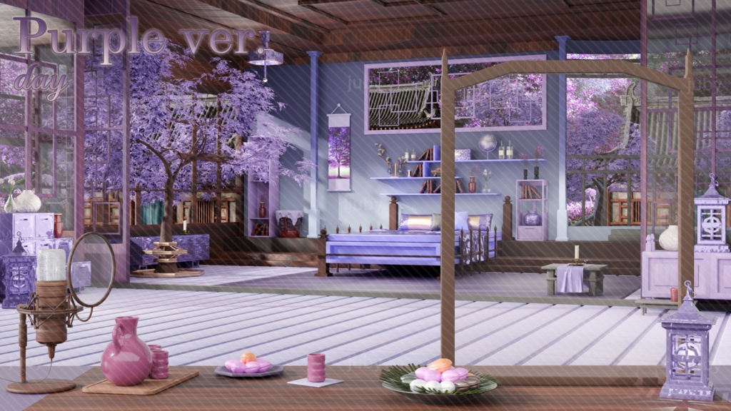 추석 한옥 배경