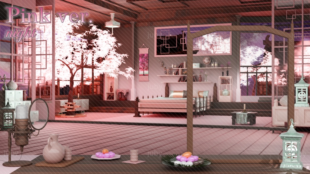 추석 한옥 배경