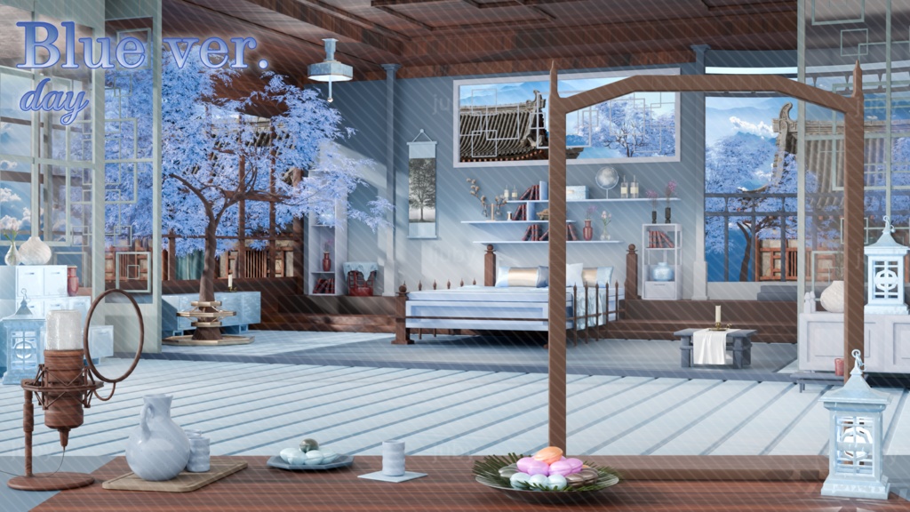 추석 한옥 배경