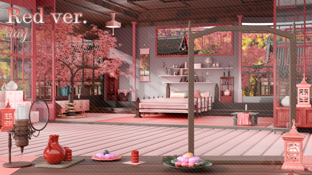 추석 한옥 배경