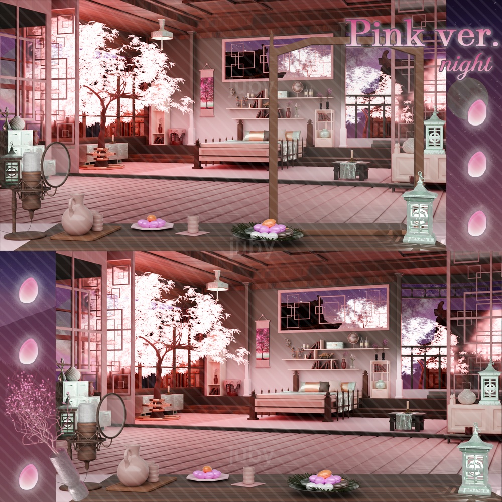 추석 한옥 배경