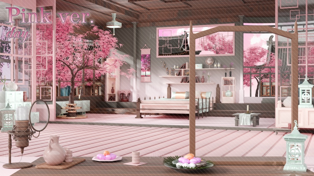 추석 한옥 배경