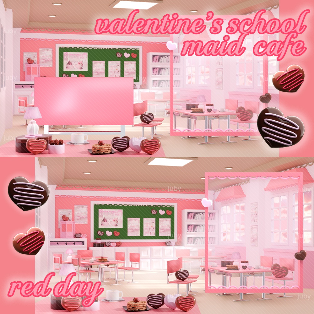 ➳❤︎{valentine's school maid cafe}❤︎