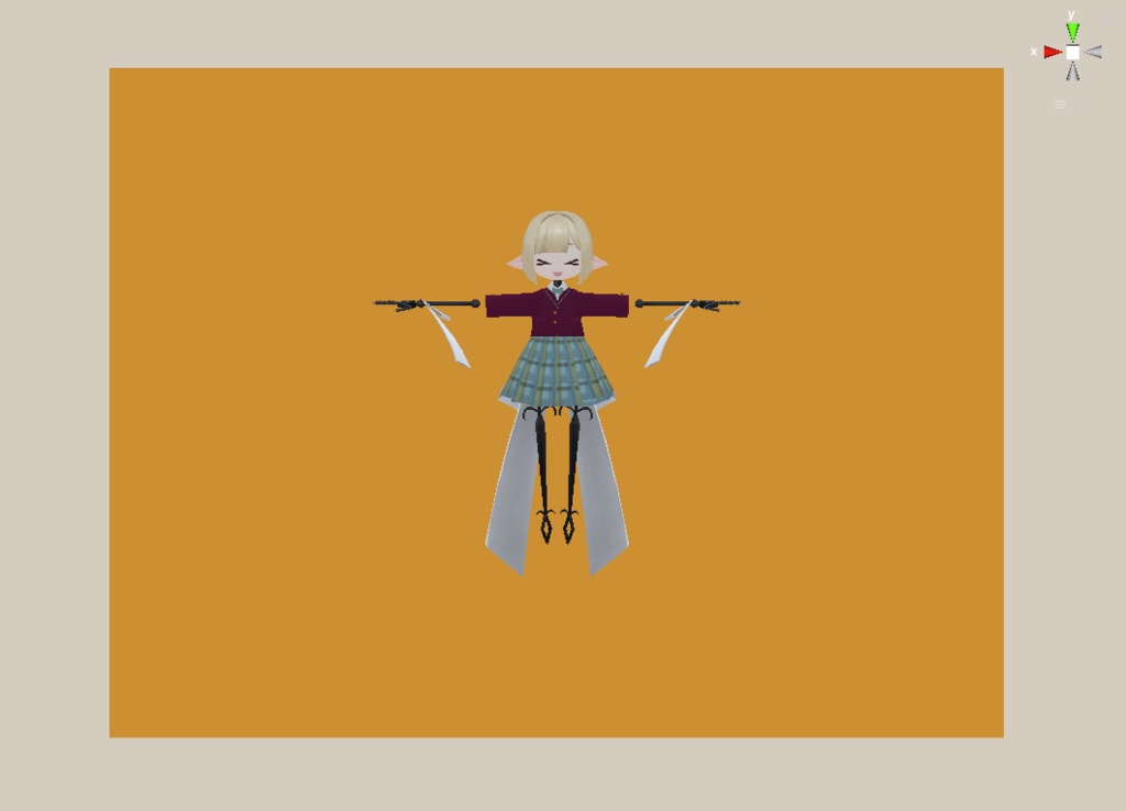 VRChat てっさくちゃん想定セーラー服Quest対応