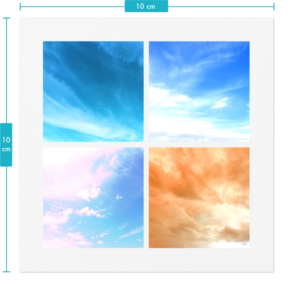 空49+50+51+65 クリアステッカー