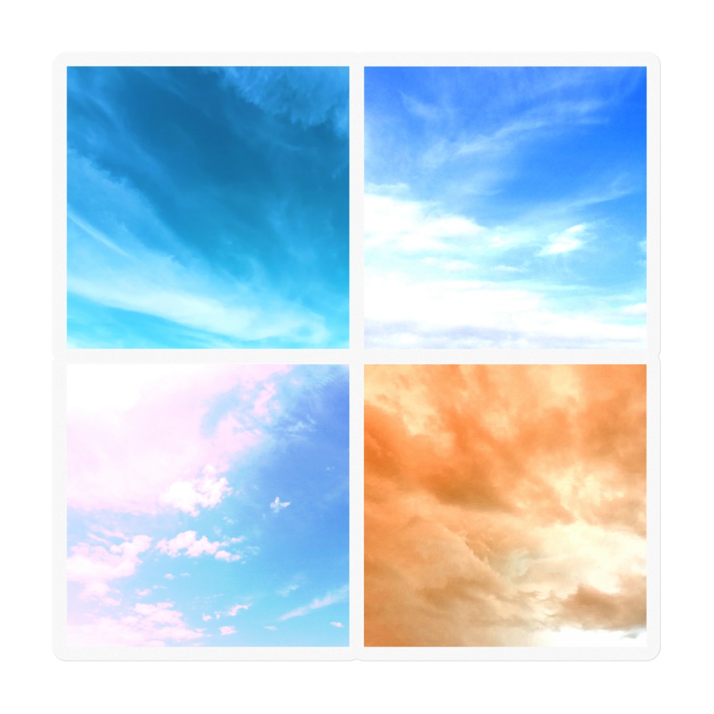 空49+50+51+65 クリアステッカー