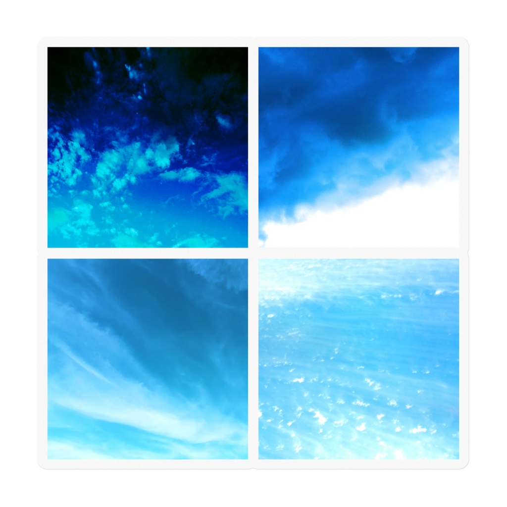  空51＋55＋58＋61　クリアステッカー