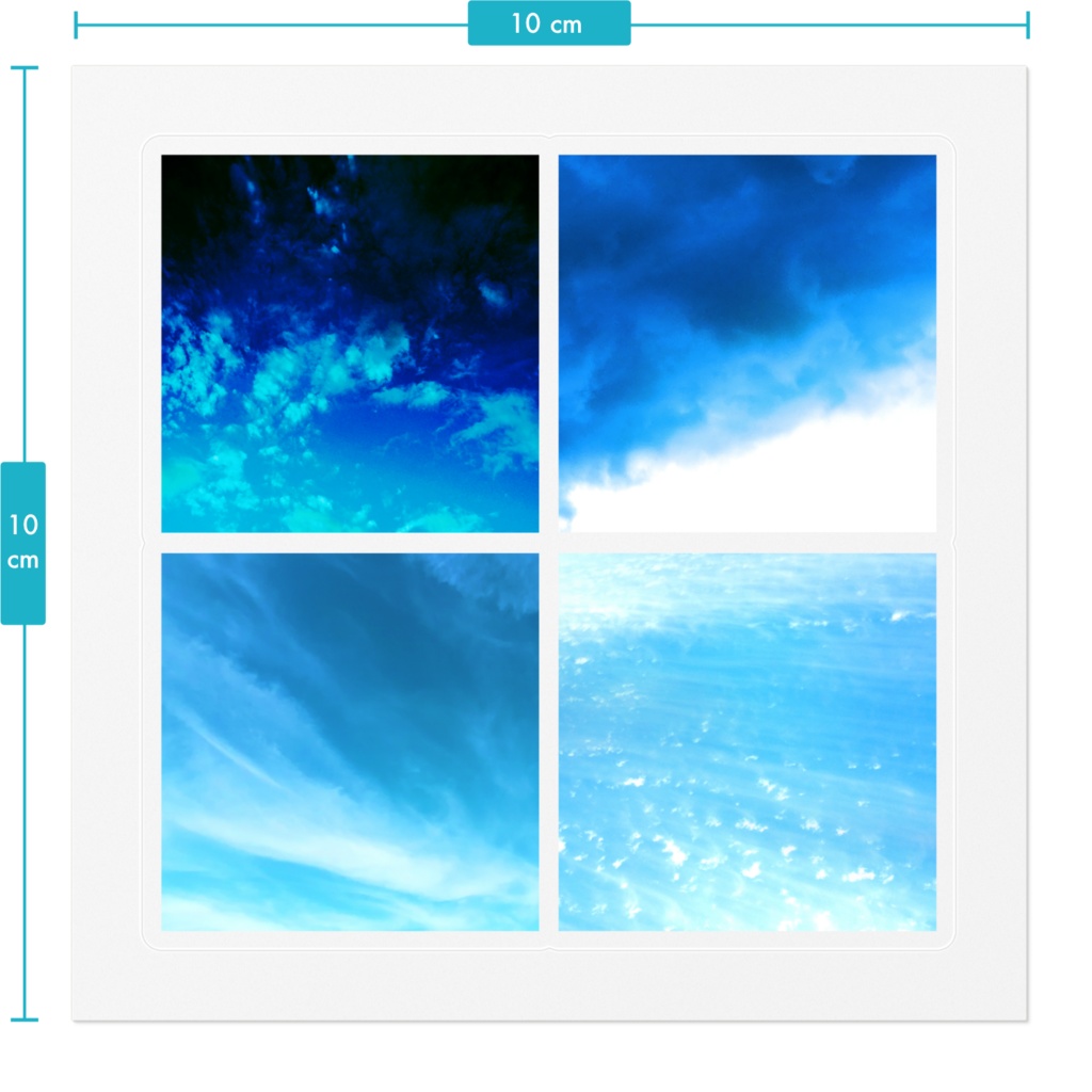 空51+55+58+61 クリアステッカー