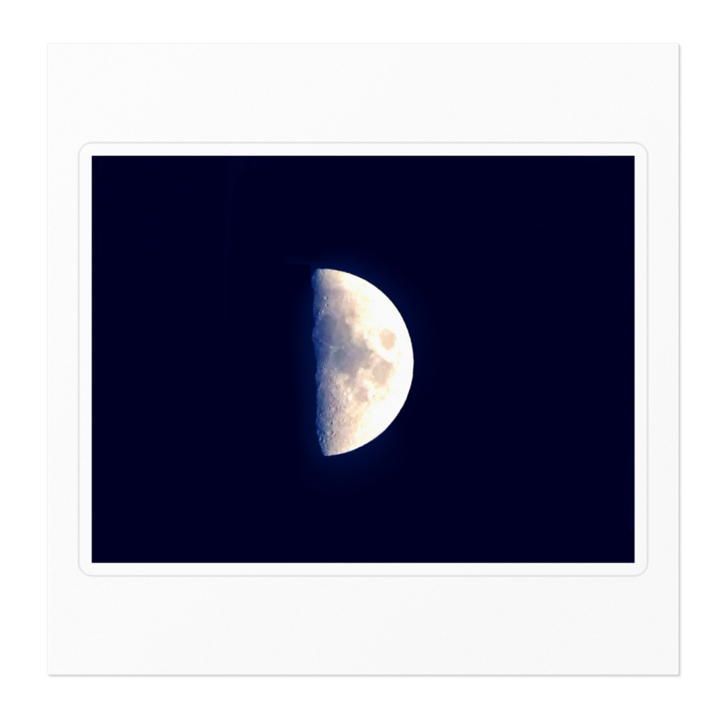 67 月 ステッカー