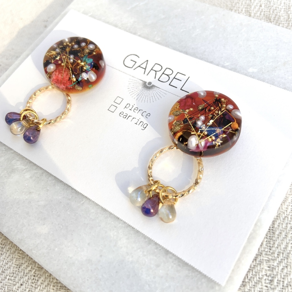 冬隣 静形薙刀イメージ耳飾り