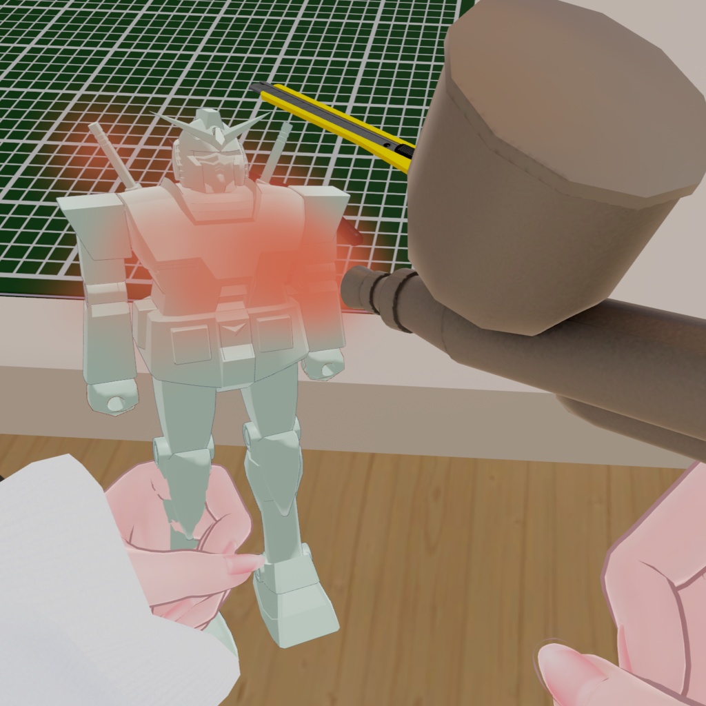 【無料】全く動かない方の起動する戦士【VRC対応アバター】