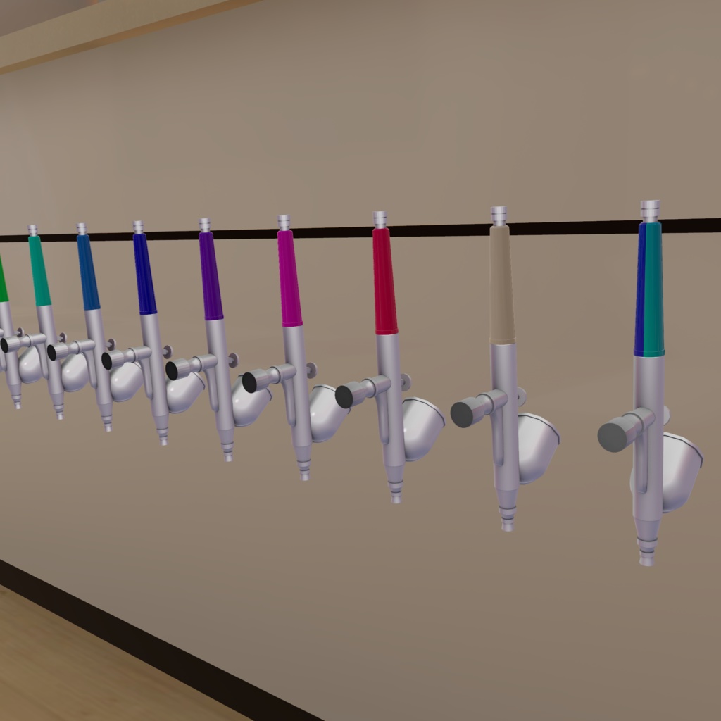 【QvPen差替えモデル】エアブラシ&薄め液セット