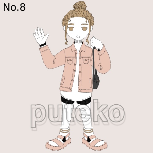 完成済みアイコンイラストNo.1〜8