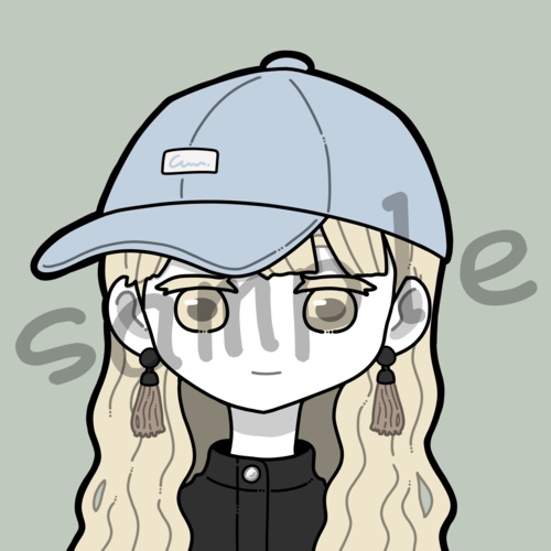 【アイコン】キャップの女の子