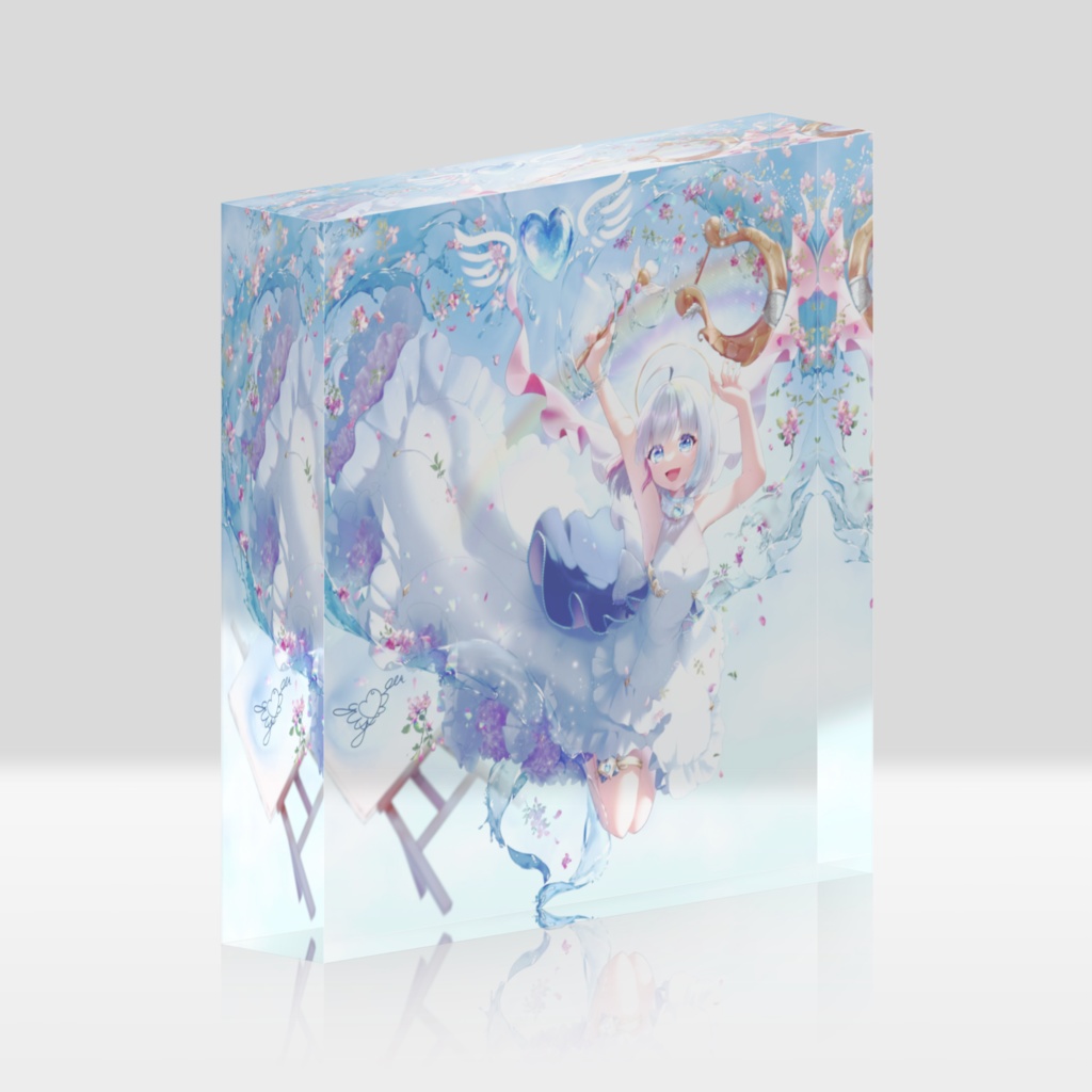 「蒼天」アクリルブロック100mm×100mm