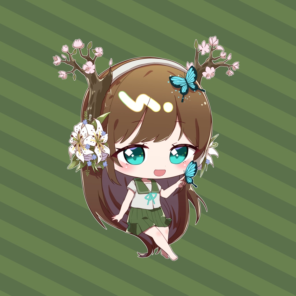 翠緑の音色ちゃん💚缶バッジ