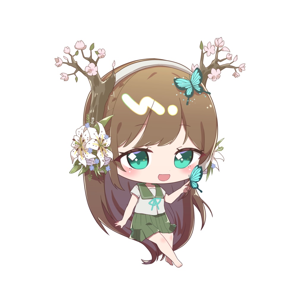 翠緑の音色ちゃん💚アクリルキーホルダー