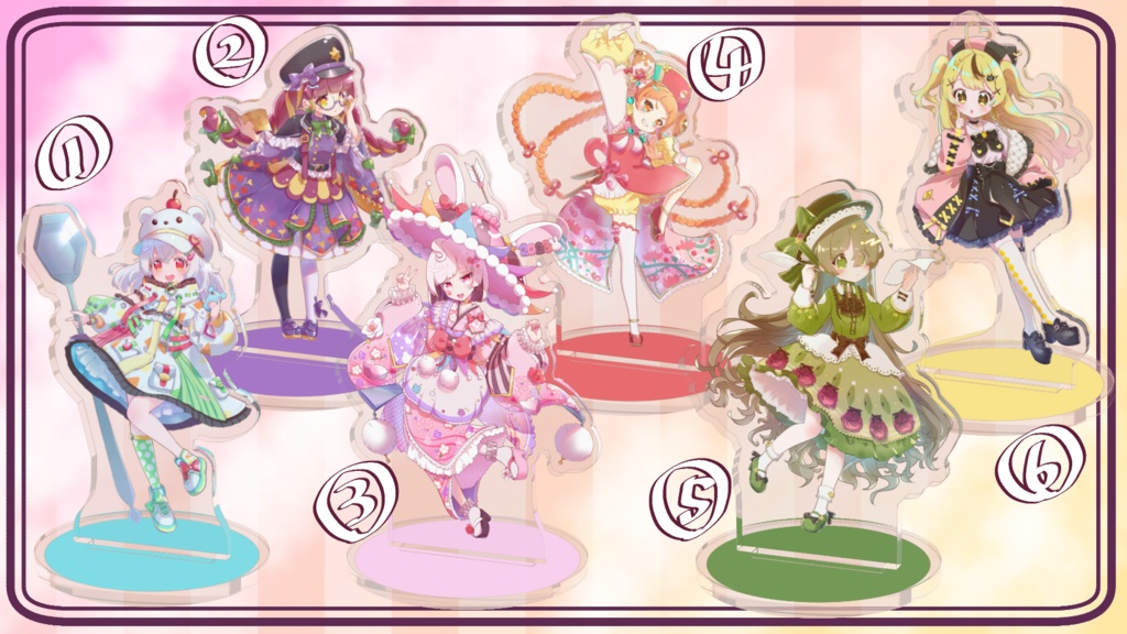 オリジナルキャラクターSatsuma Sweets　アクリルフィギュア　全6種