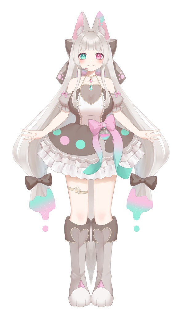 【無料】Live2D学習用psdデータ 白井歌美