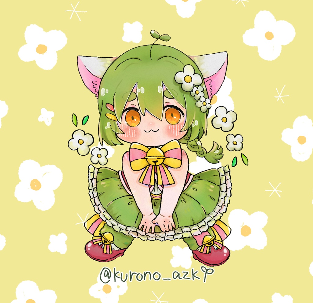 こまこのしっぽゆらゆらアクキー