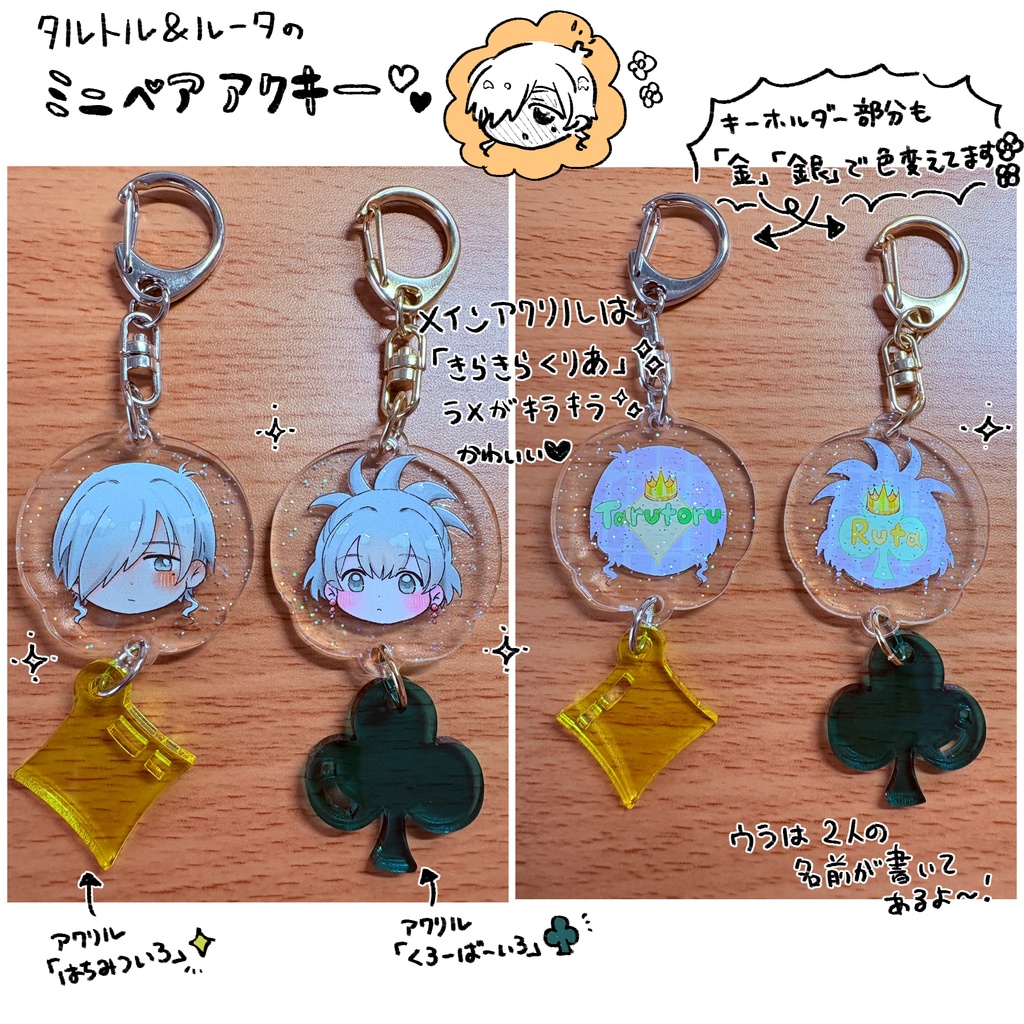 タルトル＆ルータのミニペアアクキー