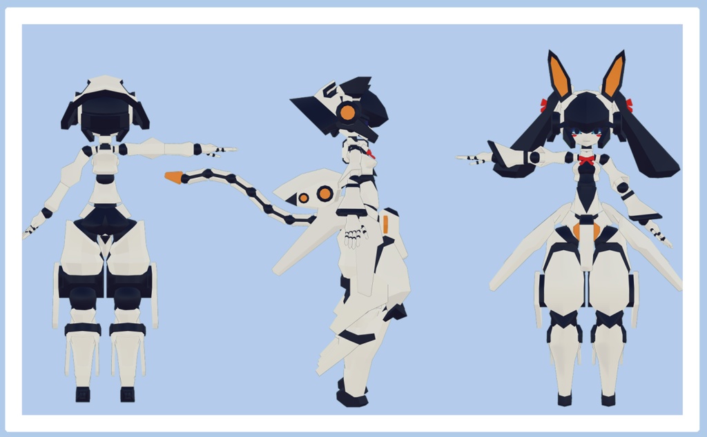 1月式睦月ちゃん3Dモデル(VRChat向け) PB対応済み