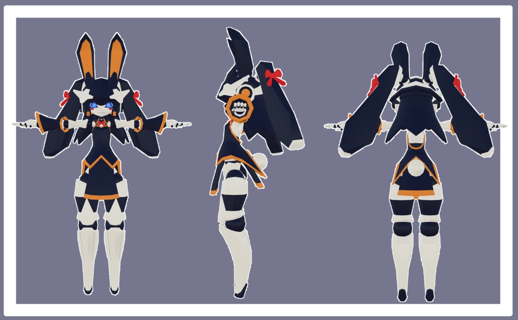 4月式卯月ちゃん3Dモデル(VRChat向け) PB対応済み